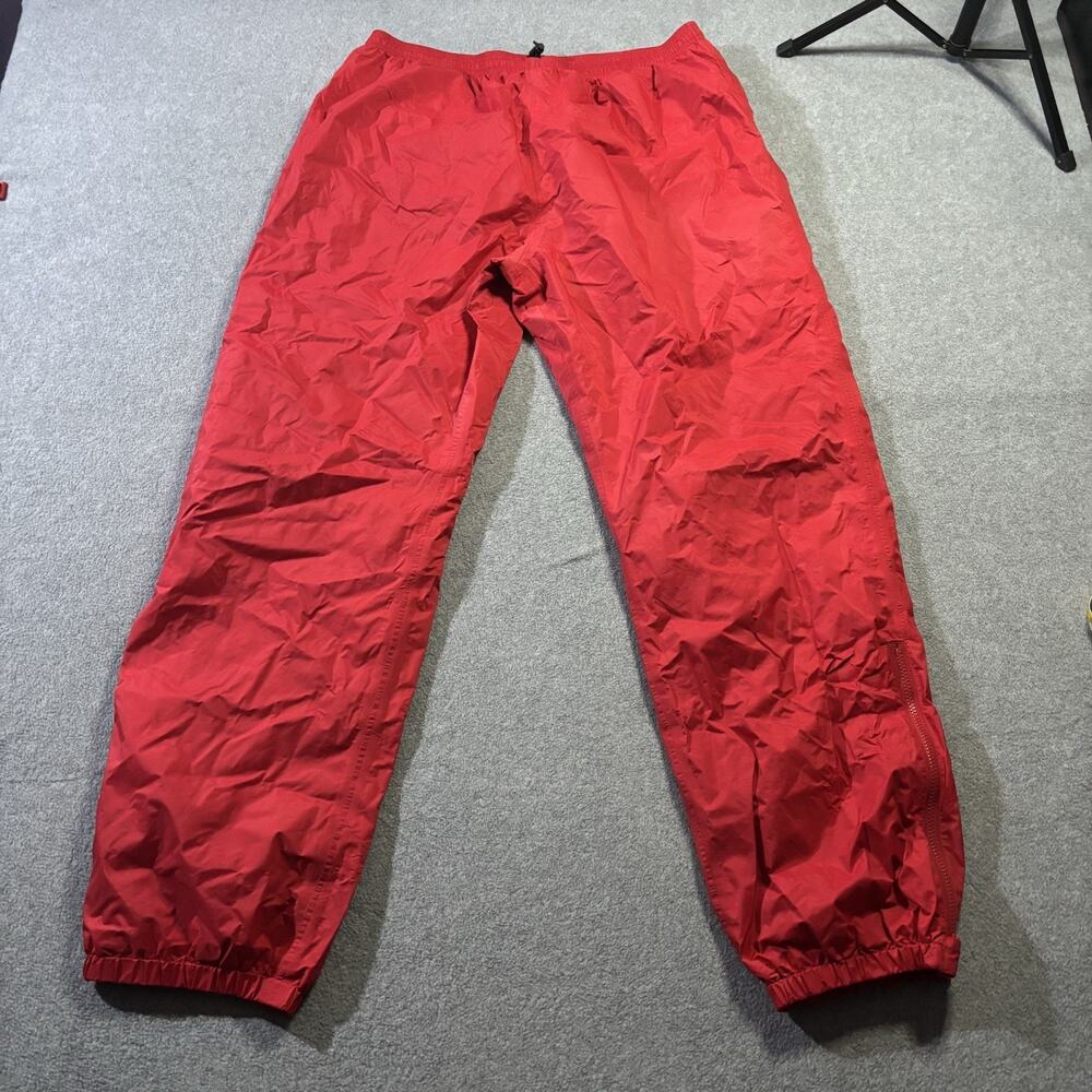 VTG LL Bean Stowaway Gore-Tex Rain Pants Mens XL Red Waterproof Hiking 2468